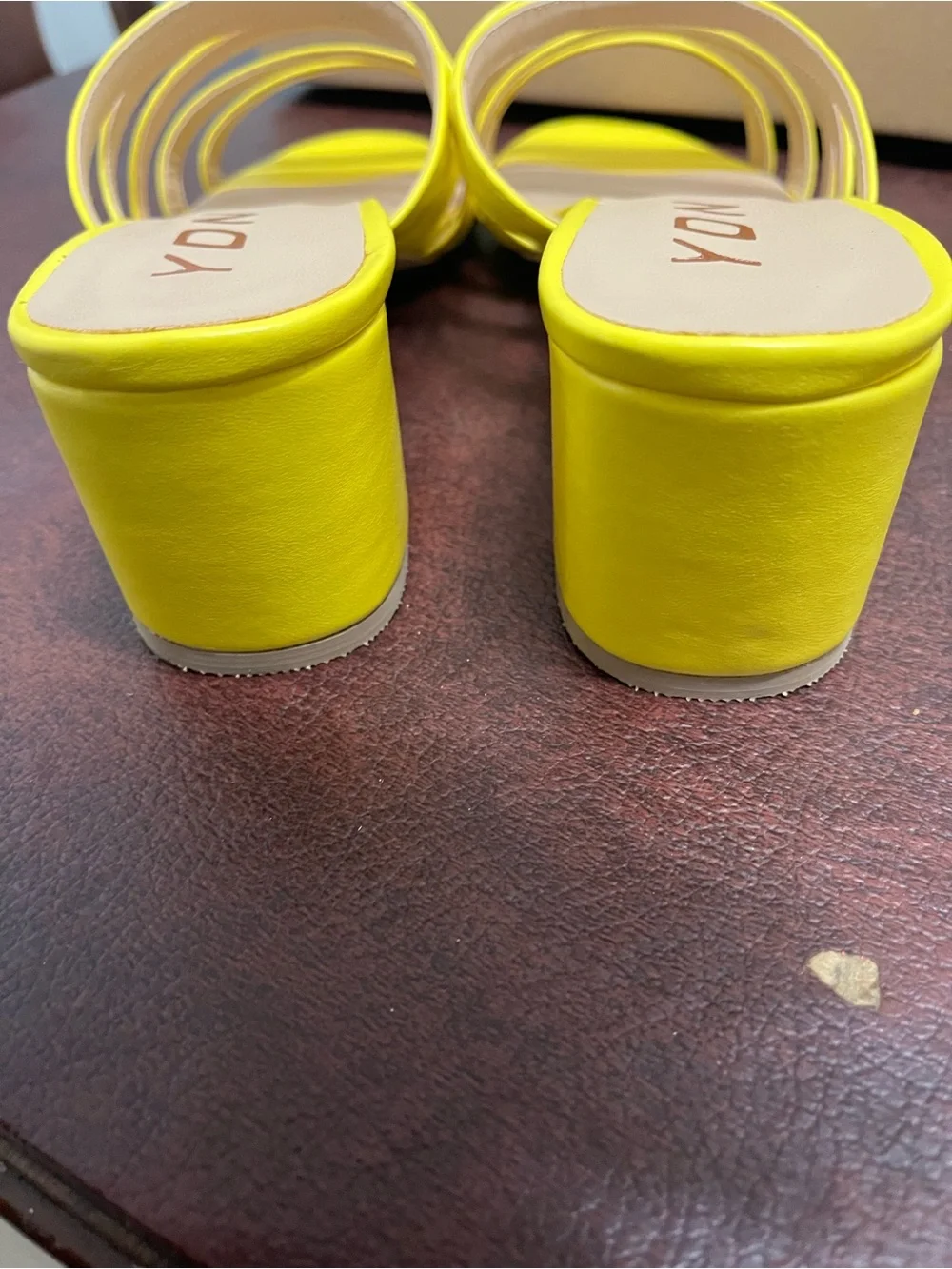 YDN yellow sandals 7.5
